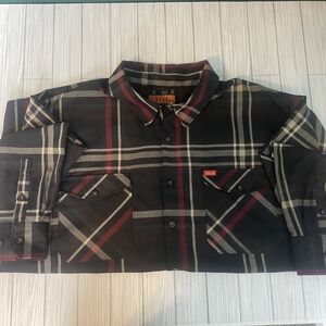 DIXXON Flannel Long Sleeve Plaid Haymarket OG Button-Up Shirt Men's Size 5X